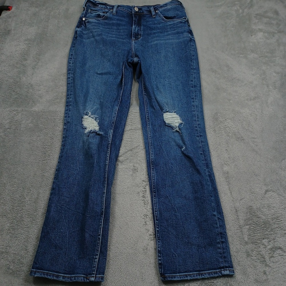 Silver Jeans Womens 32 Blue Denim 90s Boyfriend Fit Casual Distressed Modern